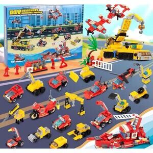 Christmas Gift Toy Advent Calendar Lego Vehicles Building Blocks 24 Mini Packs